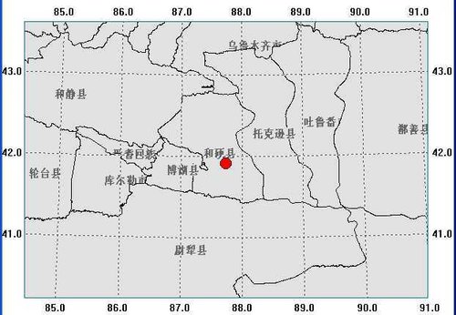 新疆和碩縣發(fā)生4.7級地震 烏魯木齊有震感