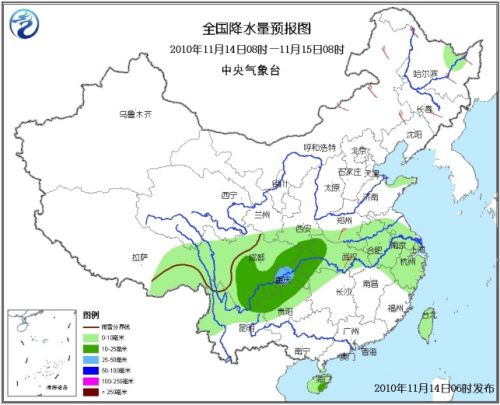 全國降水量預(yù)報圖