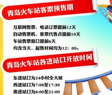 青島火車站將迎史上最高客流 進(jìn)站最好走南門