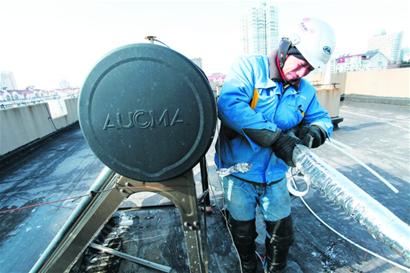 天氣一副“冷面孔”熱水器卻很“凍芯”