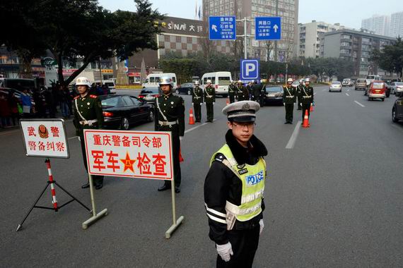 資料圖：重慶對軍車開展專項整頓。